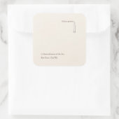 Modern Christian Baptism Keepsake Vierkante Sticker (Tas)