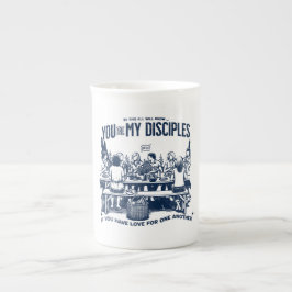 Modern Christian Cup with inspiring Bible verse Porselein Kop