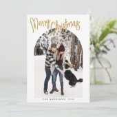 Modern Christmas Afbeelding Holiday Kaart (Staand voorkant)