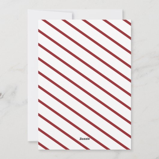 Modern Christmas Afbeelding Holiday Kaart (Achterkant)