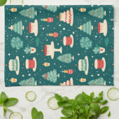 Modern Christmas Baking Aesthetic Theedoek (Gevouwen)