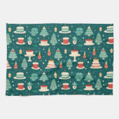 Modern Christmas Baking Aesthetic Theedoek (Horizontaal)