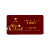 Modern Christmas Bright Red Label (Voorkant)