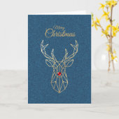 Modern Christmas Card Kaart (Gele Bloem)