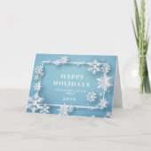 Modern Christmas Composition Corporate Greeting Feestdagen Kaart (Voorkant)