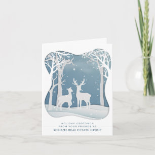 Modern Christmas Composition Corporate Greeting Feestdagen Kaart