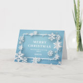 Modern Christmas Composition Corporate Greeting Feestdagen Kaart (Voorkant)