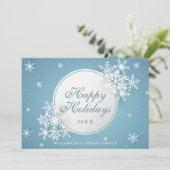 Modern Christmas Composition Corporate Greeting Feestdagenkaart (Staand voorkant)