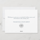 Modern Christmas Composition Corporate Greeting Feestdagenkaart (Achterkant)