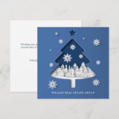 Modern Christmas Composition Corporate Greeting Feestdagenkaart (Voorkant / Achterkant)