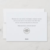 Modern Christmas Composition Corporate Greeting Feestdagenkaart (Achterkant)