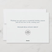 Modern Christmas Composition Corporate Greeting Feestdagenkaart (Achterkant)