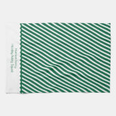 Modern Christmas Family Green Holiday Baking Squad Theedoek (Horizontaal)