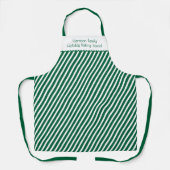 Modern Christmas Family Holiday Baking Squad Green Schort (Voorkant)