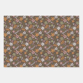 Modern Christmas floral and nutcrackers Inpakpapier Vel (Voorkant 3)