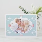 MODERN CHRISTMAS FOTO-KAART FEESTDAGENKAART (Staand voorkant)