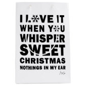 Modern Christmas Gift Bags | Sweet Xmas Nothings Medium Cadeauzakje (Voorkant)