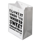 Modern Christmas Gift Bags | Sweet Xmas Nothings Medium Cadeauzakje (Achterkant Gekanteld)