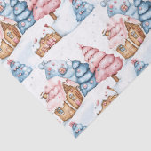 Modern Christmas Gingerbread House Schattigee past Tissuepapier (Detail)