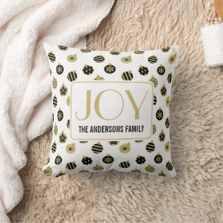 Modern Christmas Gold And Black Decorations Kussen