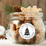 Modern Christmas Goodies Hart gepersonaliseerd Ronde Sticker<br><div class="desc">Een moderne sticker met hart- en bocht-typografie.</div>