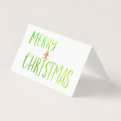 Modern Christmas JOY groene snoep riet citroen scr Kaart (Achterkant)