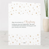 Modern Christmas Kaart Gold Waterverf Tree (Achterkant)