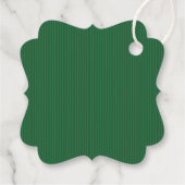 Modern Christmas Minimal Holiday Favor Green Bedankjes Labels (Achterkant)