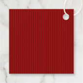 Modern Christmas Minimal Holiday Favor Red Bedankjes Labels (Achterkant)