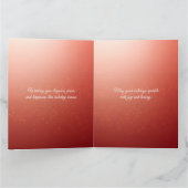 Modern Christmas & New Year Card Elegant Bedankkaart (Binnen)