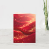 Modern Christmas & New Year Card Elegant Feestdagen Kaart (Achterkant)