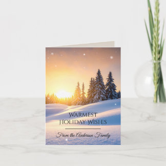 Modern Christmas & New Year Card Elegant Feestdagen Kaart