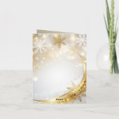 Modern Christmas & New Year Card Elegant Feestdagen Kaart (Achterkant)