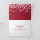 Modern Christmas non-photo Holiday Kaart (Binnen)