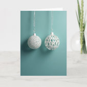 Modern Christmas Ornament Card Kaart (Voorkant)