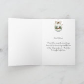 Modern Christmas Ornament Folded Holiday Card Feestdagen Kaart (Binnen)
