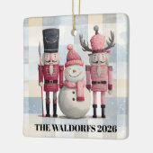 Modern Christmas Ornament Nutcrackers & Snowman (Links)
