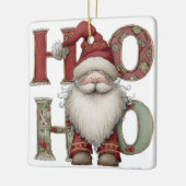 Modern Christmas Ornament | Santa Claus HO HO HO (Links)