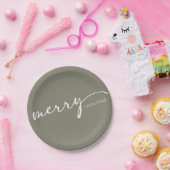 Modern Christmas Papieren Bordje (Feest)