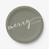 Modern Christmas Papieren Bordje (Voorkant)