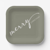 Modern Christmas Papieren Bordje (Voorkant)