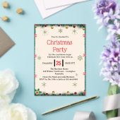 Modern Christmas Party Invitation Template Acryl Uitnodigingen (Insitu (Huwelijk))