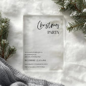 Modern Christmas Party Minimal Acryl Uitnodigingen