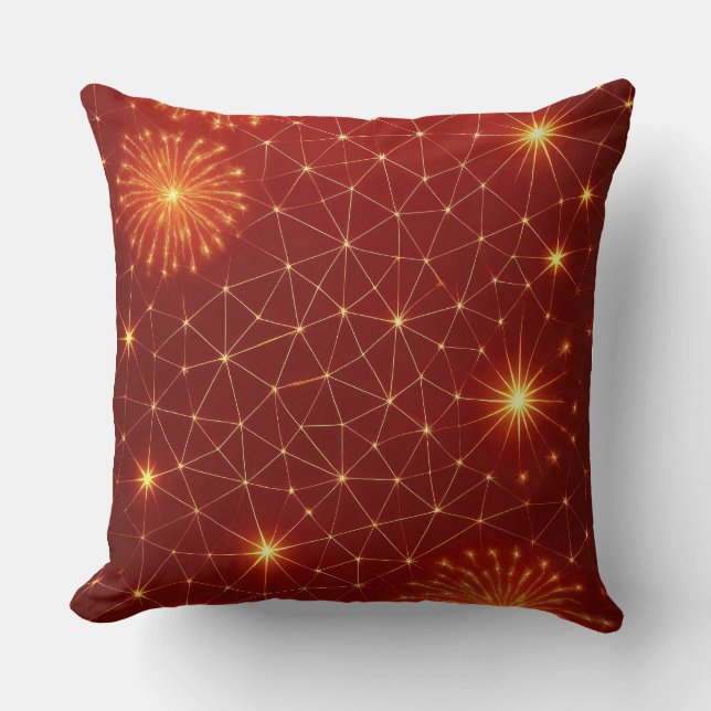 Modern Christmas Pattern Pillow - Abstracte vakant Kussen (Voorkant)
