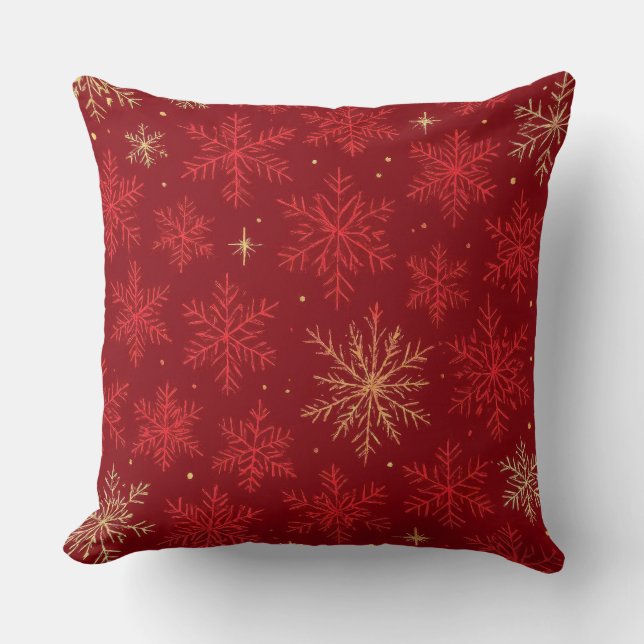 Modern Christmas Pattern Pillow - Abstracte vakant Kussen (Voorkant)