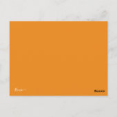 Modern Christmas Peace Photo (oranje achterkant) Briefkaart (Achterkant)