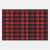 Modern Christmas Plaids Trio Inpakpapier Vel (Voorkant)