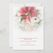 Modern Christmas Poinsettias Frosted Overlay (Achterkant)