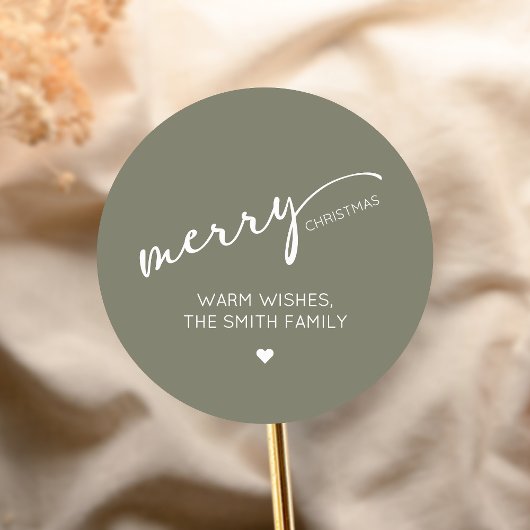 Modern Christmas Ronde Sticker