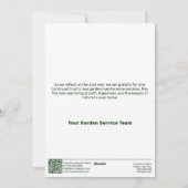 Modern Christmas Tree Business Holiday Card Feestdagenkaart (Achterkant)